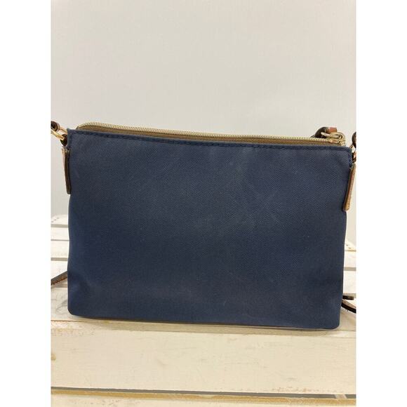 DOONEY & BOURKE SMALL NAVY CANVAS CROSSBODY BAG (ASIS) - Picture 4 of 15